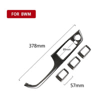 Load image into Gallery viewer, 4 PCS Carbon Fiber Car Left Driving Lifting Panel Decorative Sticker without Folding for BMW E90 / 320i / 325i, Diameter: 37.8cm, without Folding,Diameter: 37.8cm