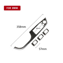 Load image into Gallery viewer, 4 PCS Carbon Fiber Car Left Driving Lifting Panel Decorative Sticker with Folding for BMW E90 / 320i / 325i, Diameter: 35.8cm, Diameter: 35.8cm