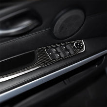 Load image into Gallery viewer, 4 PCS Carbon Fiber Car Left Driving Lifting Panel Decorative Sticker with Folding for BMW E90 / 320i / 325i, Diameter: 37.8cm, Diameter: 37.8cm