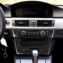 Load image into Gallery viewer, Carbon Fiber Car Central Control CD Panel Decorative Sticker for BMW E90 / E92 2005-2012, High Edition with Hole, CD Panel(High Edition with Hole)