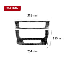 Load image into Gallery viewer, Carbon Fiber Car Central Control CD Panel Decorative Sticker for BMW E90 / E92 2005-2012, High Edition with Hole, CD Panel(High Edition with Hole)