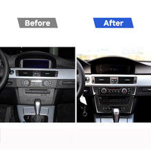 Load image into Gallery viewer, Carbon Fiber Car Central Control CD Panel Decorative Sticker for BMW E90 / E92 2005-2012, High Edition with Hole, CD Panel(High Edition with Hole)