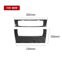 Load image into Gallery viewer, Carbon Fiber Car Central Control CD Panel Decorative Sticker for BMW E90 / E92 2005-2012, High Edition without Hole, CD Panel(High Edition without Hole)