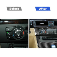 Load image into Gallery viewer, Carbon Fiber Car Central Control CD Panel Decorative Sticker for BMW E90 / E92 2005-2012, High Edition without Hole, CD Panel(High Edition without Hole)