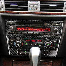 Load image into Gallery viewer, Carbon Fiber Car Central Control CD Panel Decorative Sticker for BMW E90 / E92 2005-2012, Non Navigation with Hole, CD Panel(Non Navigation with Hole)