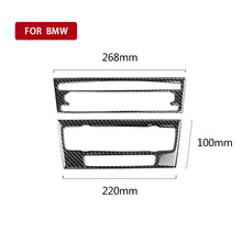 Load image into Gallery viewer, Carbon Fiber Car Central Control CD Panel Decorative Sticker for BMW E90 / E92 2005-2012, Non Navigation with Hole, CD Panel(Non Navigation with Hole)