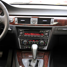 Load image into Gallery viewer, Carbon Fiber Car Central Control CD Panel Decorative Sticker for BMW E90 / E92 2005-2012, Non Navigation with Hole, CD Panel(Non Navigation with Hole)
