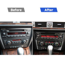 Load image into Gallery viewer, Carbon Fiber Car Central Control CD Panel Decorative Sticker for BMW E90 / E92 2005-2012, Non Navigation with Hole, CD Panel(Non Navigation with Hole)