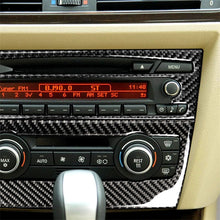 Load image into Gallery viewer, Carbon Fiber Car Central Control CD Panel Decorative Sticker for BMW E90 / E92 2005-2012, Non Navigation without Hole, CD Panel(Non Navigation without Hole)