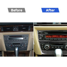 Load image into Gallery viewer, Carbon Fiber Car Central Control CD Panel Decorative Sticker for BMW E90 / E92 2005-2012, Non Navigation without Hole, CD Panel(Non Navigation without Hole)