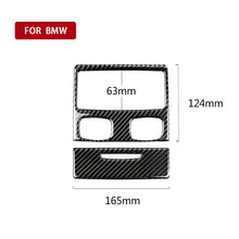 Load image into Gallery viewer, Carbon Fiber Car Rear Air Vent Combination Decorative Sticker with Hole for BMW E90 / E92 2005-2012, Rear Air Vent Combination with Hole, Rear Air Vent Combination