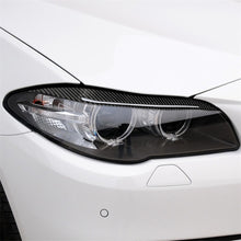 Load image into Gallery viewer, Carbon Fiber Car Lamp Eyebrow Decorative Sticker for BMW 5 Series F10 2014-2016, Lamp Eyebrow