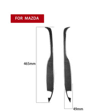 Load image into Gallery viewer, 2 PCS Car Carbon Fiber Rear Armrest Decorative Sticker for Mazda RX8 2004-2008, Left and Right Drive Universal, Rear Armrest