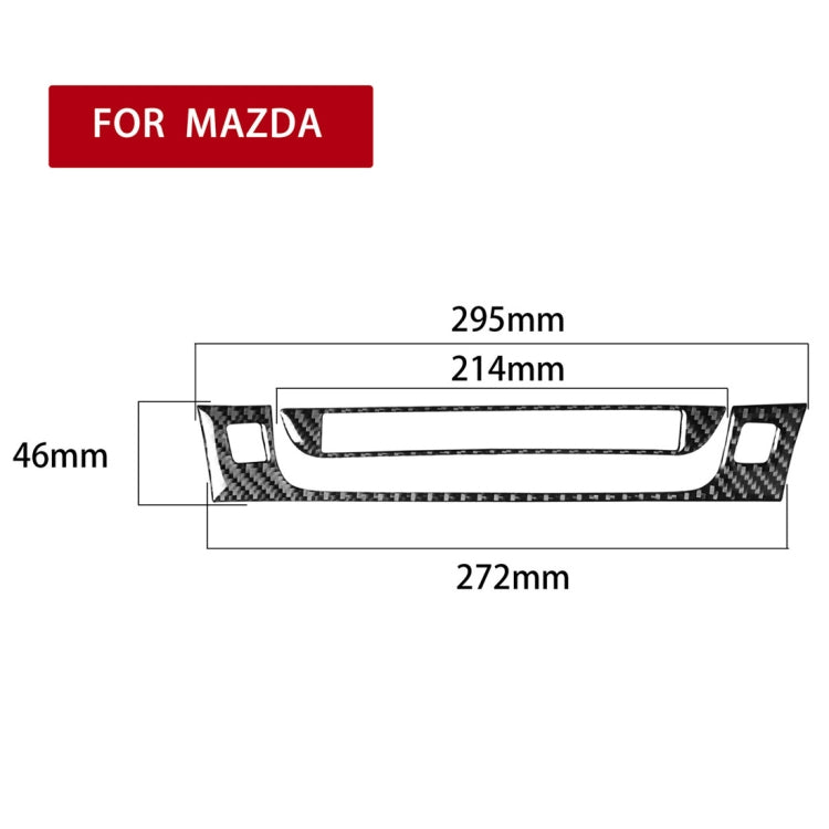 2 PCS Car Carbon Fiber Information Display Decorative Sticker for Mazda RX8 2004-2008, Left and Right Drive Universal, Information Display