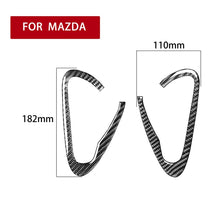 Load image into Gallery viewer, 2 PCS Car Carbon Fiber Door Handle Decorative Sticker for Mazda RX8 2004-2008, Left and Right Drive Universal, Door Handle