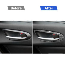 Load image into Gallery viewer, 2 PCS Car Carbon Fiber Door Handle Decorative Sticker for Mazda RX8 2004-2008, Left and Right Drive Universal, Door Handle