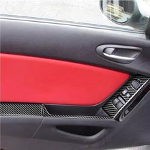 Load image into Gallery viewer, 6 in 1 Car Carbon Fiber Left and Right Driving Seat Lift Decorative Sticker for Mazda RX8 2004-2008, Left Drive High-configured, Left and Right Driving Seat Lift, Left Drive High-configured