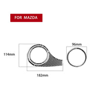 Load image into Gallery viewer, Car Carbon Fiber Dashboard Air Outlet Decorative Sticker for Mazda RX8 2004-2008, Left Drive, Dashboard Air Outlet
