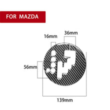 Load image into Gallery viewer, Car Carbon Fiber Gear Panel Decorative Sticker for Mazda RX8 2004-2008, Left Drive, Gear Panel