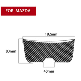 Car Carbon Fiber Storage Box Panel Decorative Sticker for Mazda RX8 2004-2008, Left and Right Drive Universal, Storage Box Panel