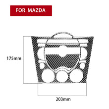 Load image into Gallery viewer, 3 in 1 Car Carbon Fiber Dashboard Multimedia Panel Decorative Sticker for Mazda RX8 2004-2008, Left and Right Drive Universal, Dashboard Multimedia Panel