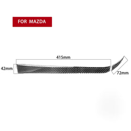 2 in 1 Car Carbon Fiber Passenger Side Storage Decorative Sticker for Mazda RX8 2004-2008, Left and Right Drive Universal, Passenger Side Storage
