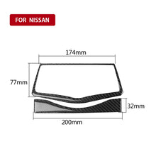 Load image into Gallery viewer, 2 in 1 Car Carbon Fiber Multimedia Navigation Buttons Frame Decorative Sticker for Nissan 370Z Z34 2009-, Left and Right Drive Universal, Multimedia Navigation Buttons Frame