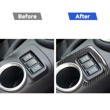 Load image into Gallery viewer, Car Carbon Fiber Central Control Heating Button Decorative Sticker for Nissan 370Z Z34 2009-, Left and Right Drive Universal, Central Control Heating Button