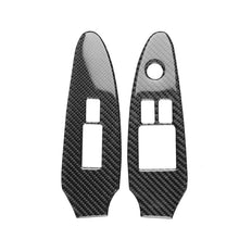 Load image into Gallery viewer, 2 PCS Car Carbon Fiber Window Lift Panel Decorative Sticker for Nissan 370Z Z34 2009-, Right Drive Low-configured, Window Lift Panel Right Drive