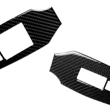 Load image into Gallery viewer, 2 PCS Car Carbon Fiber Window Lift Panel Decorative Sticker for Nissan 370Z Z34 2009-, Right Drive Low-configured, Window Lift Panel Right Drive