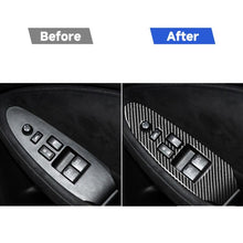 Load image into Gallery viewer, 2 PCS Car Carbon Fiber Window Lift Panel Decorative Sticker for Nissan 370Z Z34 2009-, Right Drive Low-configured, Window Lift Panel Right Drive