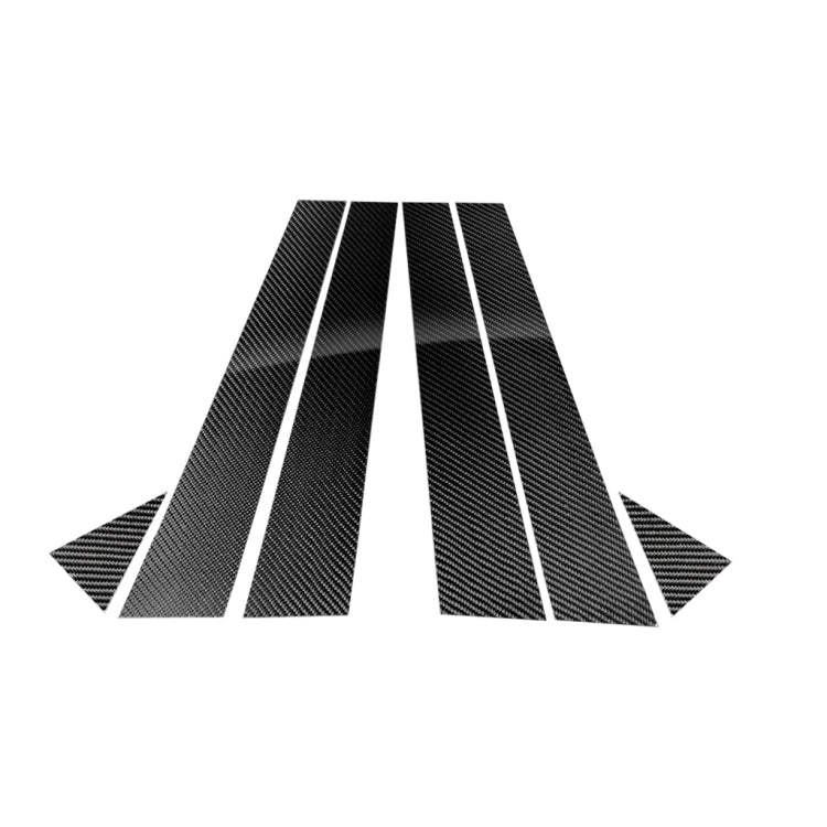 Car Carbon Fiber B Pillar Decorative Sticker for Audi A6 2012-2018, Left and Right Drive Universal, For Audi A6 2012-2018