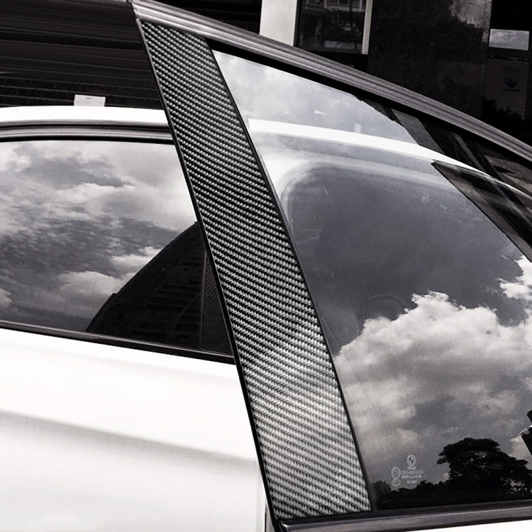 Car Carbon Fiber B Pillar Decorative Sticker for Audi A6 2012-2018, Left and Right Drive Universal, For Audi A6 2012-2018