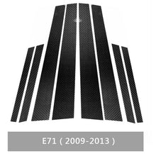 Load image into Gallery viewer, Car Carbon Fiber B Pillar Decorative Sticker for BMW X6 E71 2009-2013, Left and Right Drive Universal, For BMW X6 E71 2009-2013