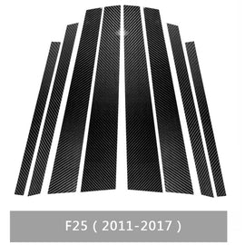 Car Carbon Fiber B Pillar Decorative Sticker for BMW X3 F25 2011-2017, Left and Right Drive Universal, For BMW X3 F25 2011-2017