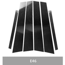 Load image into Gallery viewer, Car Carbon Fiber B Pillar Decorative Sticker for BMW E46, Left and Right Drive Universal, For BMW E46