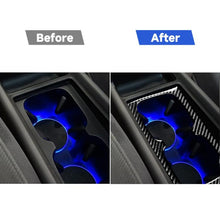Load image into Gallery viewer, Car Carbon Fiber Water Cup Holder Decorative Sticker for Honda Civic 8th Generation 2006-2011, Left and Right Drive Universal, Water Cup Holder