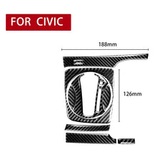 Load image into Gallery viewer, 8 in 1 Car Carbon Fiber Automatic Gear Panel Set Decorative Sticker for Honda Civic 8th Generation 2006-2011, Right Drive, Automatic Gear Panel Set, Right Drive