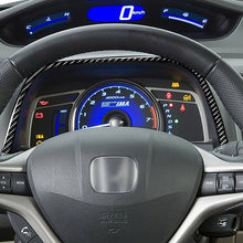 Load image into Gallery viewer, Car Carbon Fiber Upper Part of Speedometer Decorative Sticker for Honda Civic 8th Generation 2006-2011, Left and Right Drive Universal, Upper Part of Speedometer