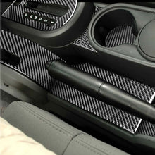 Load image into Gallery viewer, 10 in 1 Car Carbon Fiber Gear Console Water Cup Holder Decorative Sticker for Jeep Wrangler JK 2007-2010, Left Drive , Gear Console Water Cup Holder
