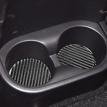 Load image into Gallery viewer, 4 in 1 Car Carbon Fiber Water Cup Holder Mat Decorative Sticker for Jeep Wrangler JK 2007-2010, Left and Right Drive Universal, Water Cup Holder Mat