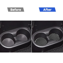 Load image into Gallery viewer, 4 in 1 Car Carbon Fiber Water Cup Holder Mat Decorative Sticker for Jeep Wrangler JK 2007-2010, Left and Right Drive Universal, Water Cup Holder Mat