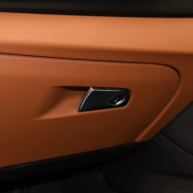 Car Carbon Fiber Passenger Seat Storage Decorative Sticker for Alfa Romeo Giulia 2017-2019, Left Drive, Passenger Seat Storage, Left Drive