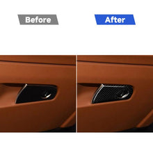 Load image into Gallery viewer, Car Carbon Fiber Passenger Seat Storage Decorative Sticker for Alfa Romeo Giulia 2017-2019, Left Drive, Passenger Seat Storage, Left Drive