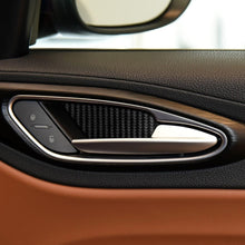 Load image into Gallery viewer, 4 in 1 Car Carbon Fiber Inner Door Bowl Decorative Sticker for Alfa Romeo Giulia 2017-2019, Left and Right Drive Universal, Inner Door Bowl