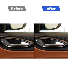 Load image into Gallery viewer, 4 in 1 Car Carbon Fiber Inner Door Bowl Decorative Sticker for Alfa Romeo Giulia 2017-2019, Left and Right Drive Universal, Inner Door Bowl