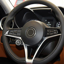 Load image into Gallery viewer, 2 in 1 Car Carbon Fiber Steering Wheel Button Decorative Sticker for Alfa Romeo Giulia Stelvio 2017-2019, Left and Right Drive Universal, Steering Wheel Button
