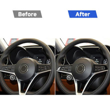 Load image into Gallery viewer, 2 in 1 Car Carbon Fiber Steering Wheel Button Decorative Sticker for Alfa Romeo Giulia Stelvio 2017-2019, Left and Right Drive Universal, Steering Wheel Button