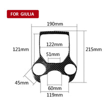 Load image into Gallery viewer, Car Carbon Fiber Gear Panel Decorative Sticker for Alfa Romeo Giulia 2017-2019, Left and Right Drive Universal, Gear Panel