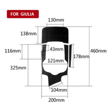 Load image into Gallery viewer, 3 in 1 Car Carbon Fiber Gear Frame Panel Decorative Sticker for Alfa Romeo Giulia 2017-2019, Left Drive, Gear Frame, Left Drive